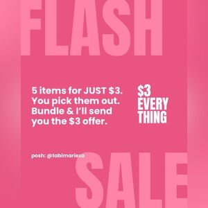 5 for $3 everything in tray